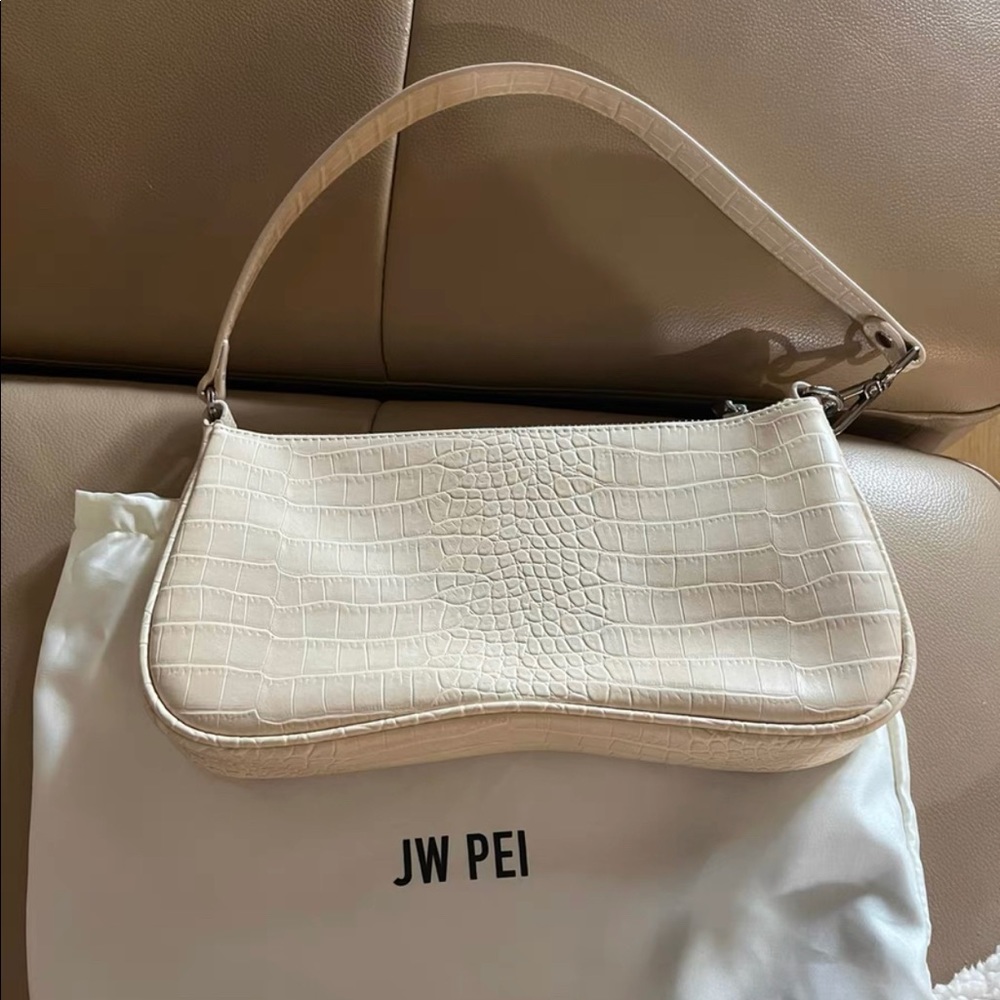 JW PEI Cream Shoulder Bag